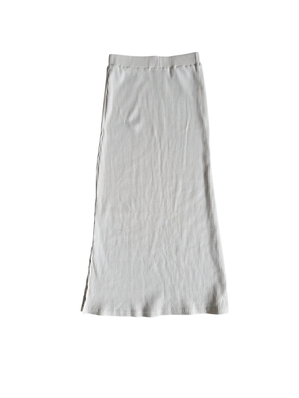 Mikarose Cream Ribbed Maxi Skirt XS